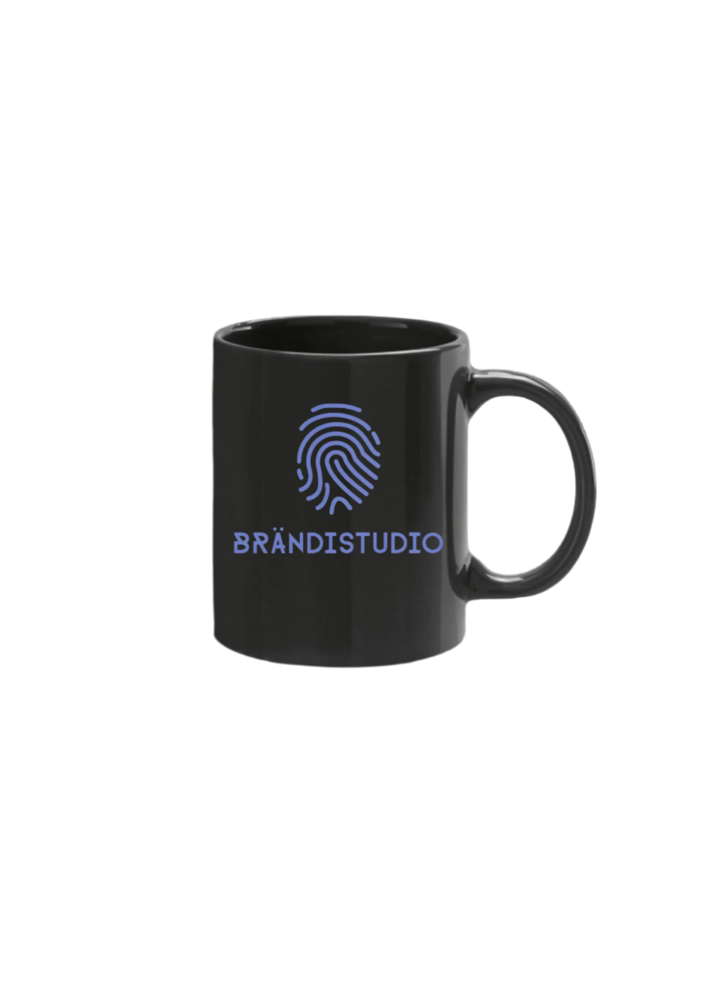Brändistudio kahvikuppi logolla – tyylikäs ja käytännöllinen muki arkeen ja toimistolle