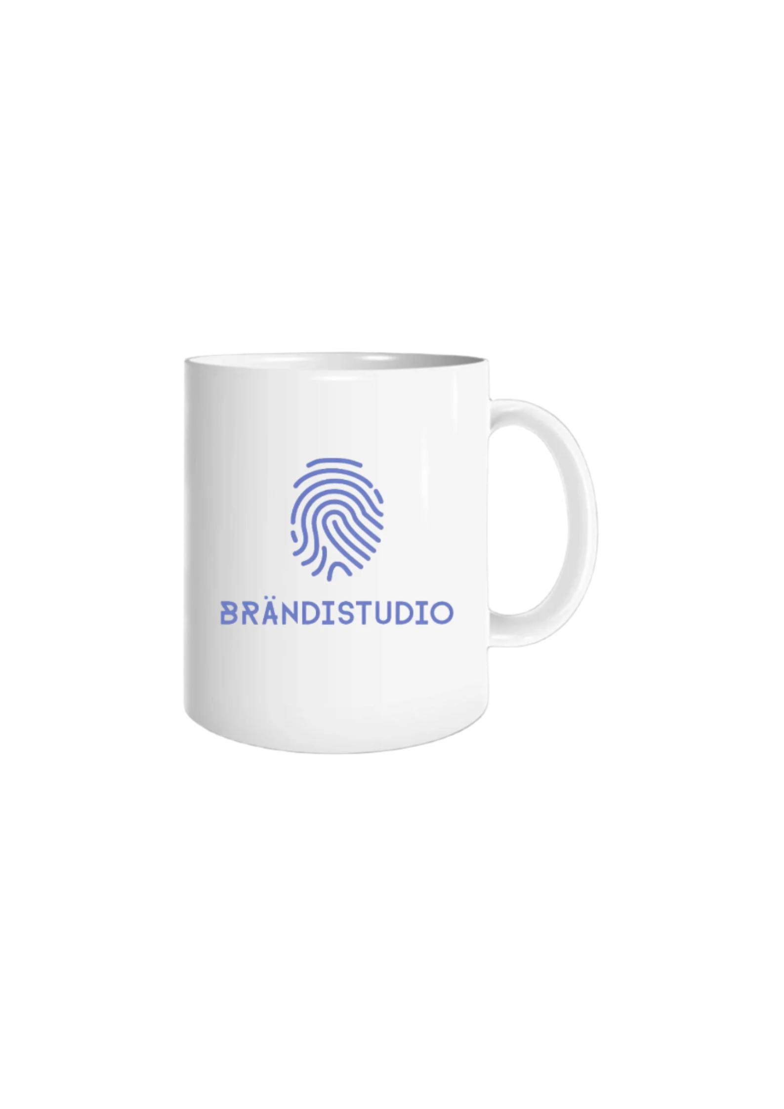 Brändistudio kahvikuppi logolla – tyylikäs ja käytännöllinen muki arkeen ja toimistolle